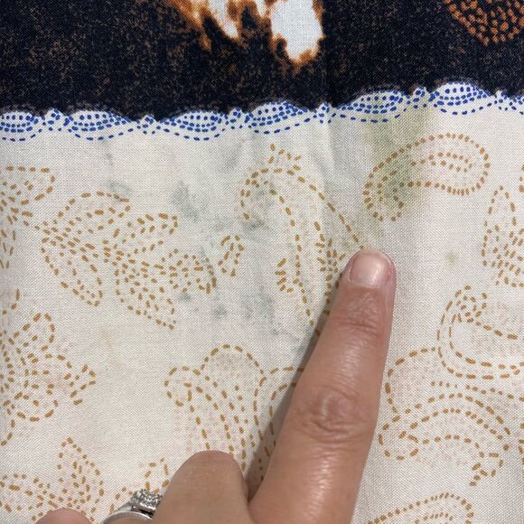 Wrangler Horse Print Vintage Western Snap Button Long Sleeve Top Size Medium - Picture 12 of 12